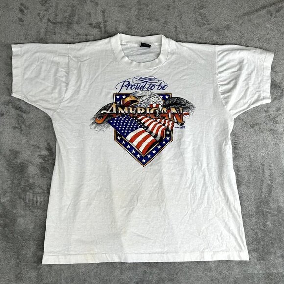 Vintage Proud to be American Screen Stars Best Single Stitch 1991 USA Made XL - Picture 1 of 8